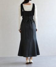 画像をギャラリービューアに読み込む, 肩リボンデニムライクジャンスカ/TT617405
