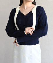 画像をギャラリービューアに読み込む, 【予約販売/2月下旬発売予定】肩リボン配色ニット/TT618307
