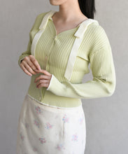 画像をギャラリービューアに読み込む, 【予約販売/2月下旬発売予定】肩リボン配色ニット/TT618307
