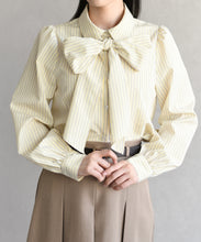 画像をギャラリービューアに読み込む, ボウタイ衿シャツブラウス/TT618102
