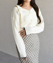 画像をギャラリービューアに読み込む, 【予約販売/2月下旬発売予定】肩リボン配色ニット/TT618307
