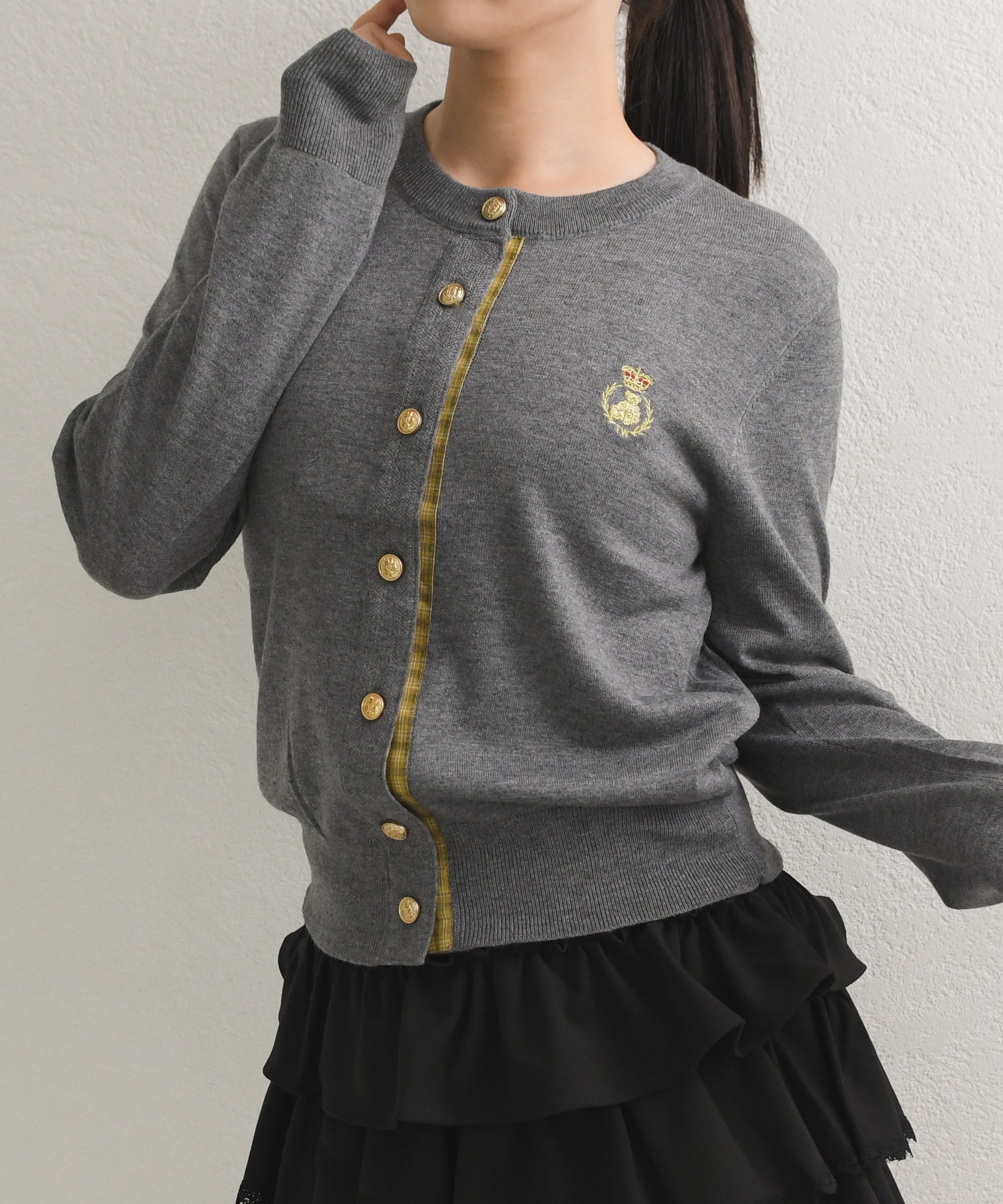 一部店舗限定】クラシカル配色ニットカーディガン/TT658406 – MISCH