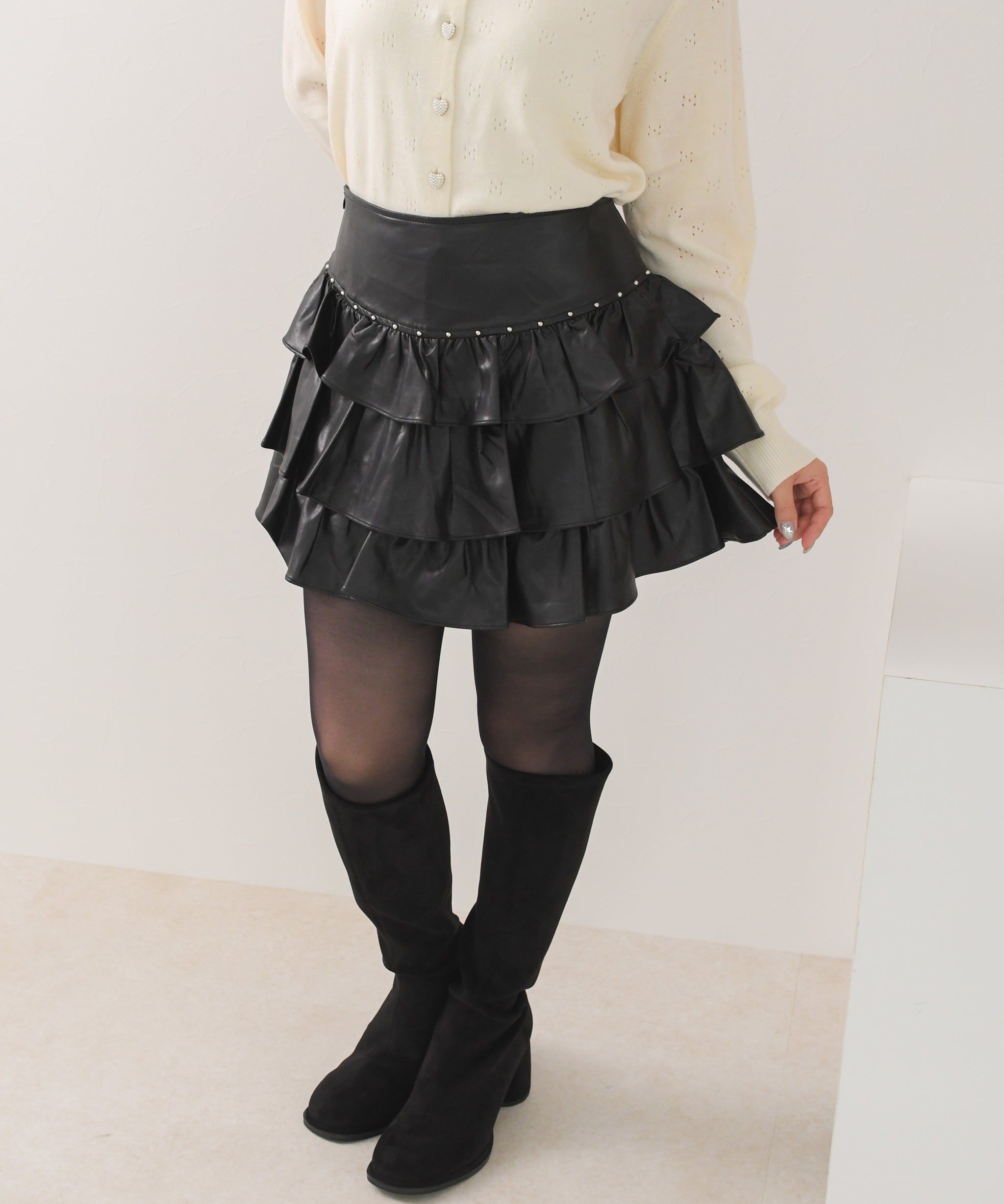 一部店舗限定】シャイニーティアードミニスカート/TT657244 – MISCH 一部店舗限定】シャイニーティアードミニスカート/TT657244 – MISCH
