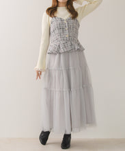 画像をギャラリービューアに読み込む, 【予約販売/10月下旬入荷予定】ツイード×チュールジャンスカ/TT647401
