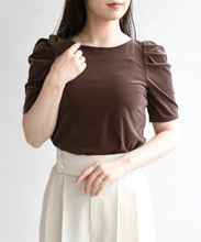 画像をギャラリービューアに読み込む, シアーベロア5分袖カットソー/TT618202
