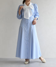 画像をギャラリービューアに読み込む, シアーボウタイ付きシャツワンピース/TT617407
