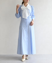 画像をギャラリービューアに読み込む, シアーボウタイ付きシャツワンピース/TT617407
