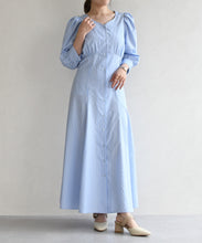 画像をギャラリービューアに読み込む, シアーボウタイ付きシャツワンピース/TT617407
