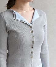 画像をギャラリービューアに読み込む, 【予約販売/2月下旬発売予定】レイヤードカラーニット/TT618308
