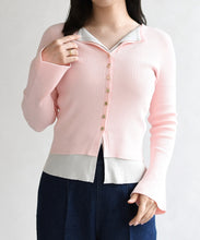 画像をギャラリービューアに読み込む, 【予約販売/2月下旬発売予定】レイヤードカラーニット/TT618308
