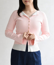 画像をギャラリービューアに読み込む, 【予約販売/2月下旬発売予定】レイヤードカラーニット/TT618308
