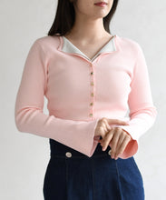 画像をギャラリービューアに読み込む, 【予約販売/2月下旬発売予定】レイヤードカラーニット/TT618308
