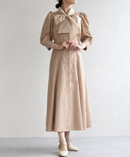 画像をギャラリービューアに読み込む, シアーボウタイ付きシャツワンピース/TT617407
