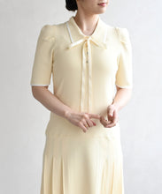 画像をギャラリービューアに読み込む, 配色ポロニットワンピース/TT627404
