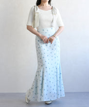 画像をギャラリービューアに読み込む, ドット×フラワーマーメイドスカート/TT617206
