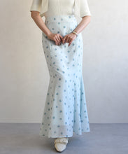 画像をギャラリービューアに読み込む, ドット×フラワーマーメイドスカート/TT617206
