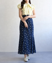 画像をギャラリービューアに読み込む, ドット×フラワーマーメイドスカート/TT617206
