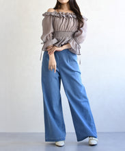 画像をギャラリービューアに読み込む, シャーリングフリルブラウス/TT628103
