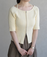 画像をギャラリービューアに読み込む, ホルターネックジップニット/TT628306
