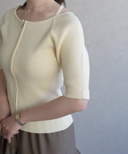 画像をギャラリービューアに読み込む, ホルターネックジップニット/TT628306

