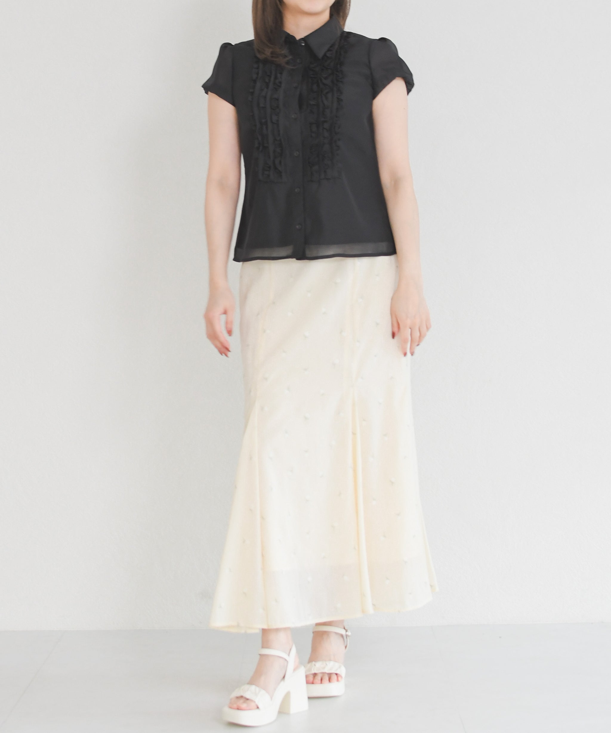 trico COMME des GARCNNSフリルブラウス クラシックフリルブラウス/TT628111 – MISCH MASCH|31 Sons de mode
