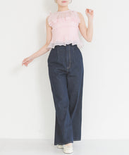 画像をギャラリービューアに読み込む, シアーフリルシャーリングブラウス/TT628112
