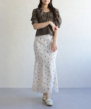 画像をギャラリービューアに読み込む, ドット×フラワーマーメイドスカート/TT617206
