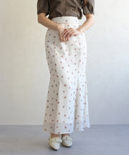 画像をギャラリービューアに読み込む, ドット×フラワーマーメイドスカート/TT617206
