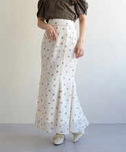 画像をギャラリービューアに読み込む, ドット×フラワーマーメイドスカート/TT617206
