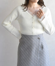 画像をギャラリービューアに読み込む, レーストリミング袖フレアニット/TT618305
