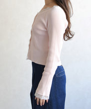 画像をギャラリービューアに読み込む, レーストリミング袖フレアニット/TT618305
