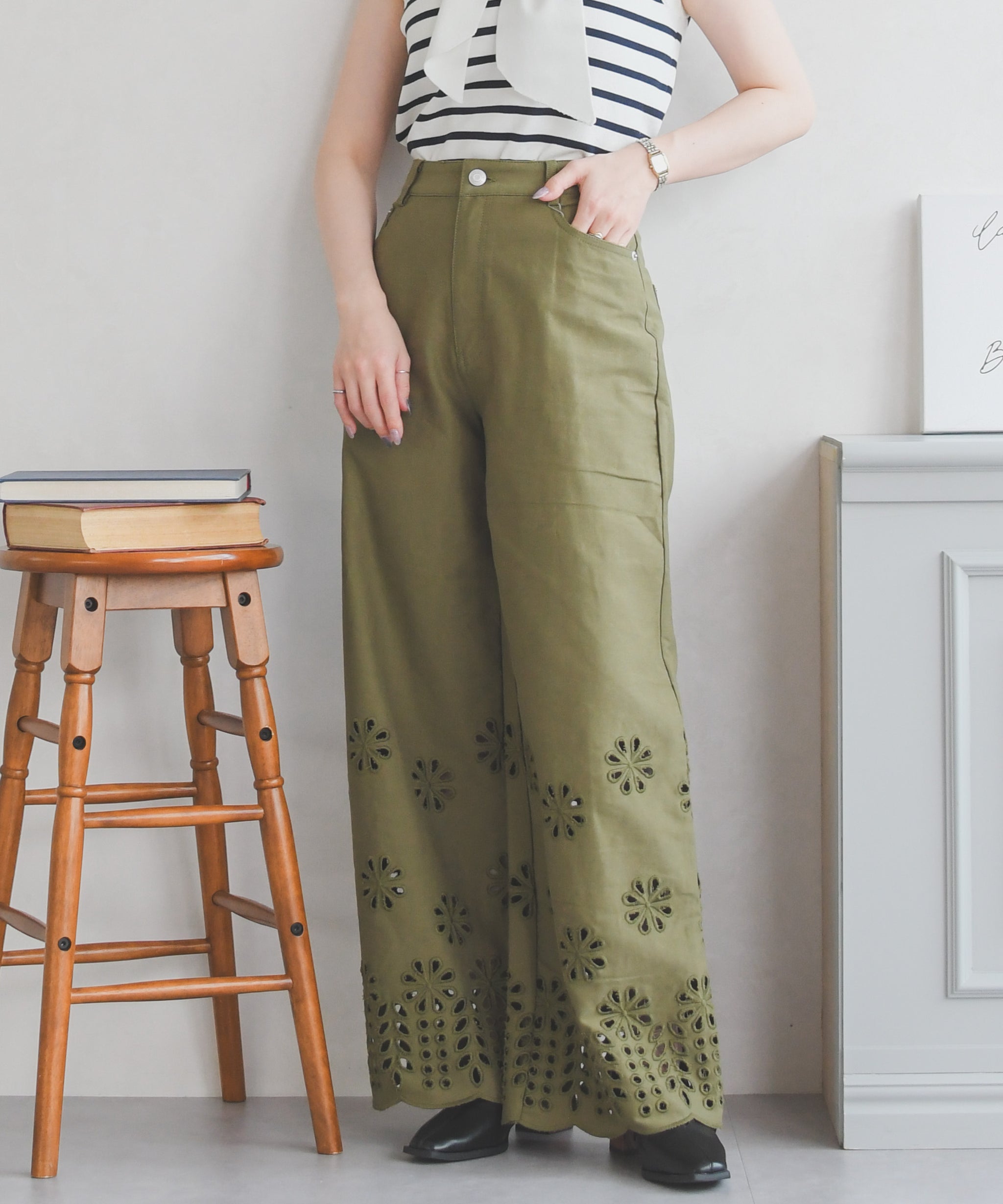 新品　ミッシュマッシュ MISCH MASCH 綿麻リネン混　ミリタリーパンツ パンツ – MISCH MASCH|31 Sons de mode