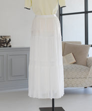 画像をギャラリービューアに読み込む, 【一部店舗限定】レース切替ティアードロングスカート/TT657224
