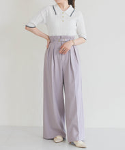 画像をギャラリービューアに読み込む, 【予約販売/3月下旬発売予定】アイレット編みポロニット/TT628304
