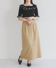 画像をギャラリービューアに読み込む, 【予約販売/4月上旬発売予定】フリル配色ニット/TT628307
