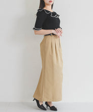 画像をギャラリービューアに読み込む, 【予約販売/4月上旬発売予定】フリル配色ニット/TT628307
