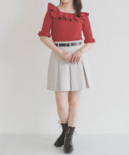 画像をギャラリービューアに読み込む, 【予約販売/4月上旬発売予定】フリル配色ニット/TT628307
