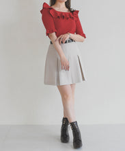 画像をギャラリービューアに読み込む, 【予約販売/4月上旬発売予定】フリル配色ニット/TT628307
