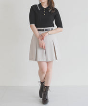 画像をギャラリービューアに読み込む, 【予約販売/3月下旬発売予定】アイレット編みポロニット/TT628304
