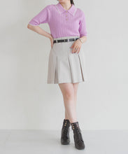 画像をギャラリービューアに読み込む, 【予約販売/3月下旬発売予定】アイレット編みポロニット/TT628304
