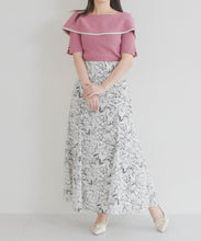 画像をギャラリービューアに読み込む, 【予約販売/3月下旬発売予定】アシメリボン2way配色ケープニット/MM628310
