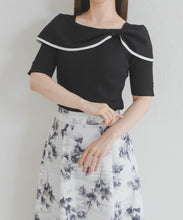 画像をギャラリービューアに読み込む, 【予約販売/3月下旬発売予定】アシメリボン2way配色ケープニット/MM628310
