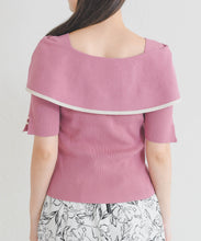 画像をギャラリービューアに読み込む, 【予約販売/3月下旬発売予定】アシメリボン2way配色ケープニット/MM628310
