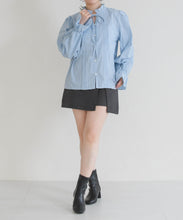 画像をギャラリービューアに読み込む, 【一部店舗限定】フリルカラー前リボンブラウス/MM658108
