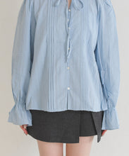 画像をギャラリービューアに読み込む, 【一部店舗限定】フリルカラー前リボンブラウス/MM658108
