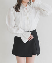 画像をギャラリービューアに読み込む, 【一部店舗限定】フリルカラー前リボンブラウス/MM658108
