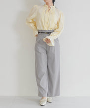 画像をギャラリービューアに読み込む, 【一部店舗限定】フリルカラー前リボンブラウス/MM658108
