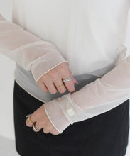 画像をギャラリービューアに読み込む, 【一部店舗限定】シアーハイネックトップス/TT658202
