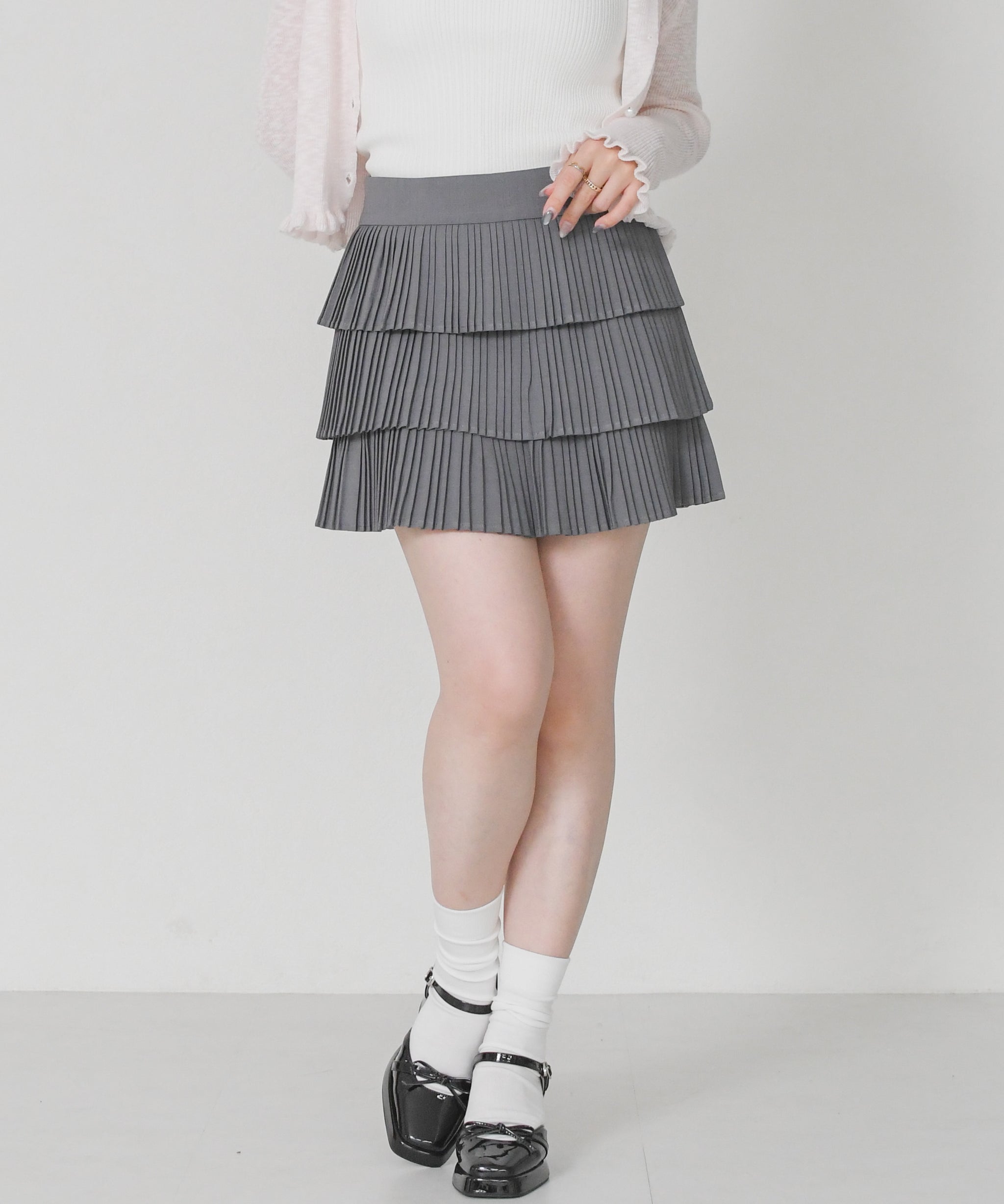 一部店舗限定】プリーツティアードミニスカート/TT657239 – MISCH