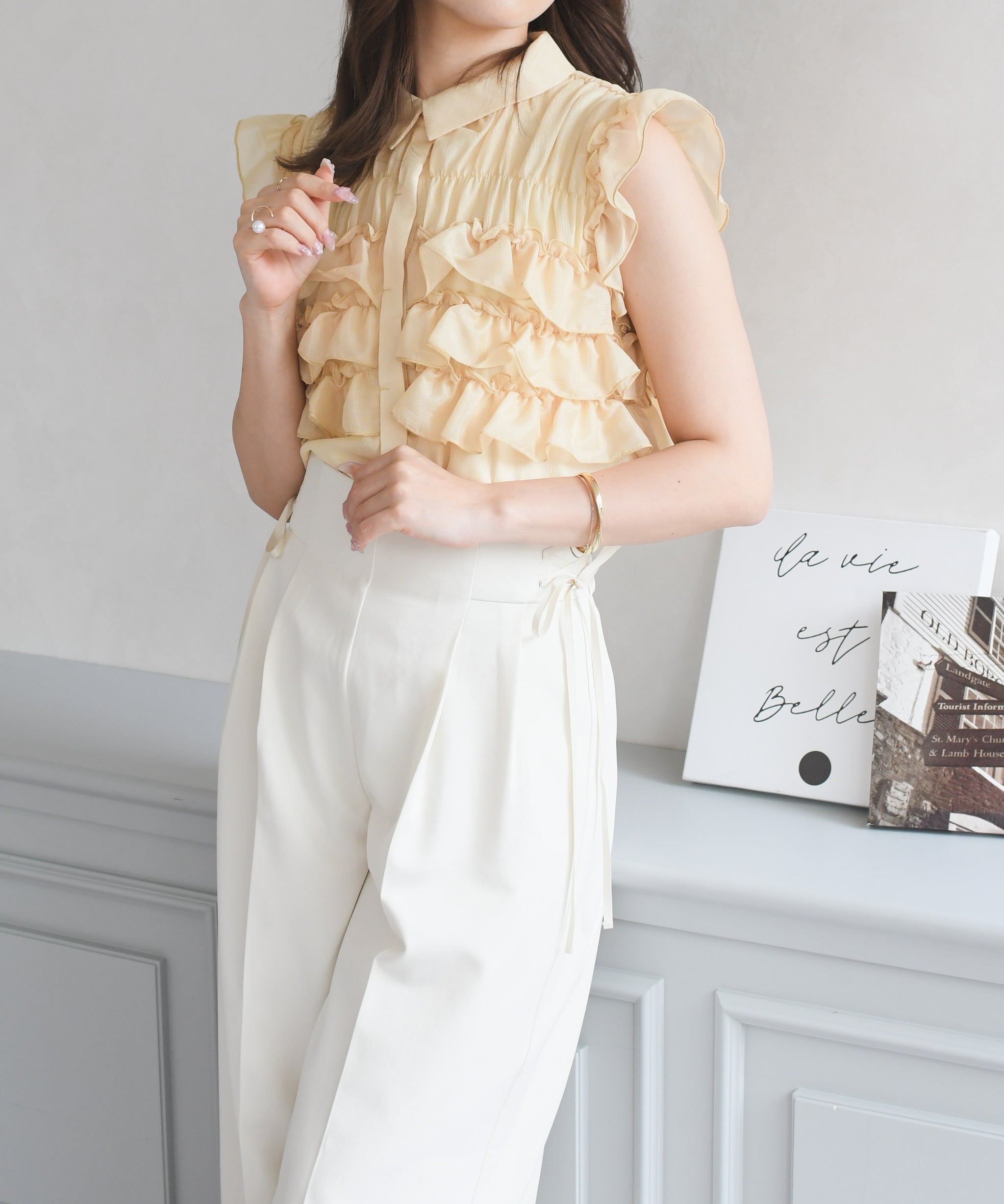 極美品✨21SS ソブ フリルシフォンブラウス リボン インナー付き 36 再入荷】シフォンフリルブラウス/TT628105 – MISCH MASCH|31 Sons de mode